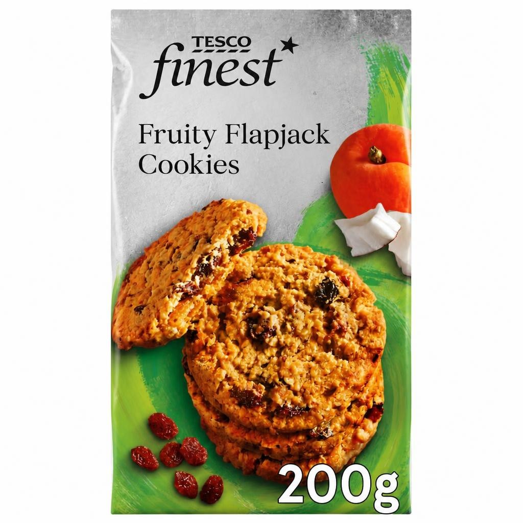 Tesco Finest Fruity Flapjack Cookies 200g