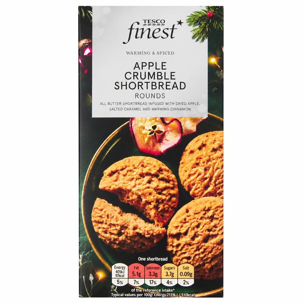 Tesco Finest Apple Crumble Shortbread 150g