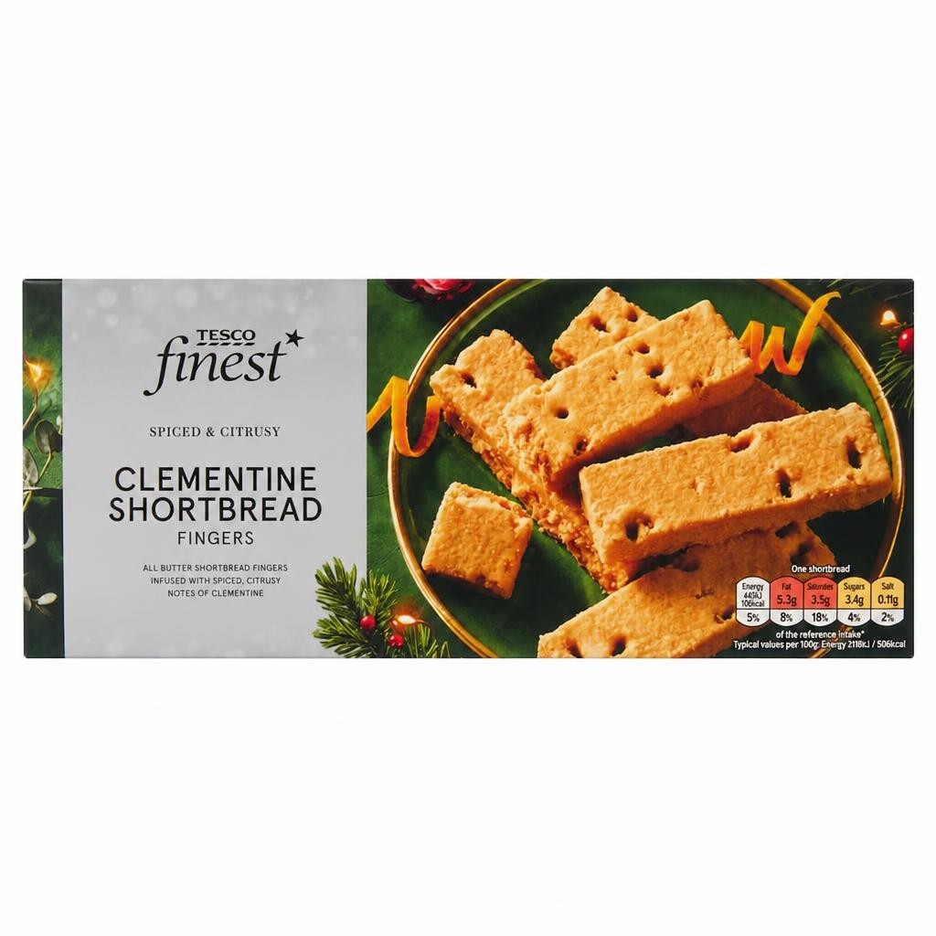 Tesco Finest Clementine Shortbread Fingers 165g