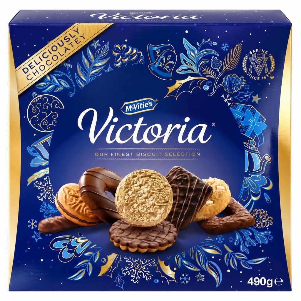 McVitie's Victoria Chocolate Biscuits Christmas Selection 490g