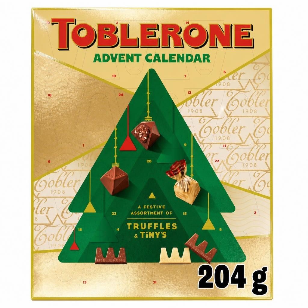 Toblerone Chocolate Xmas Advent Calendar 204g