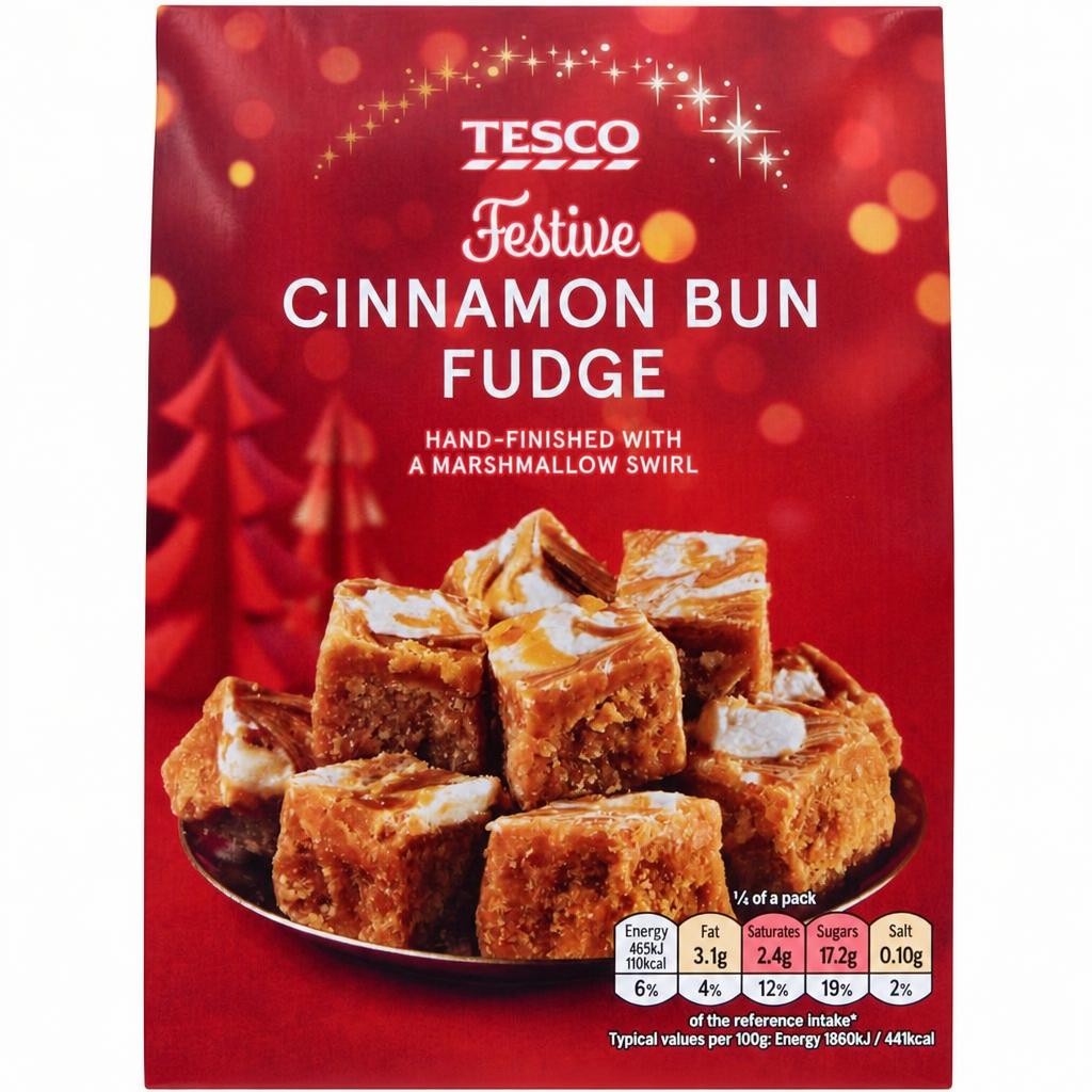 Tesco Cinnamon Bun Fudge 150g