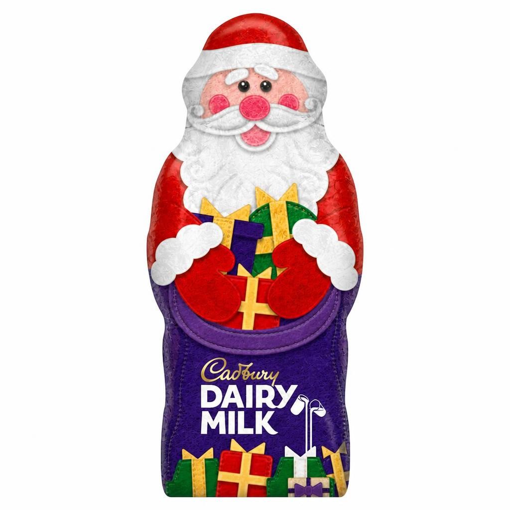 Cadbury Dairy Milk Chocolate Xmas Santa Hollow 100g