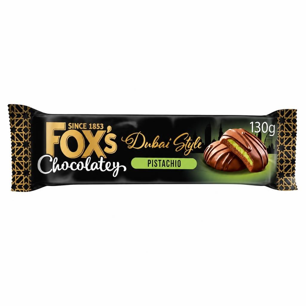 Fox's Chocolatey Dubai Style Pistachio 130g