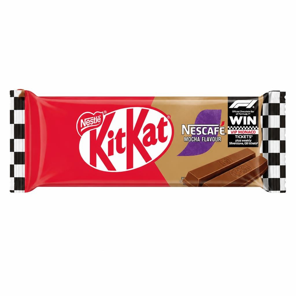 KitKat 2 Finger Mocha Flavour Chocolate Biscuit Bars 8 Pack Multipack 165.6g