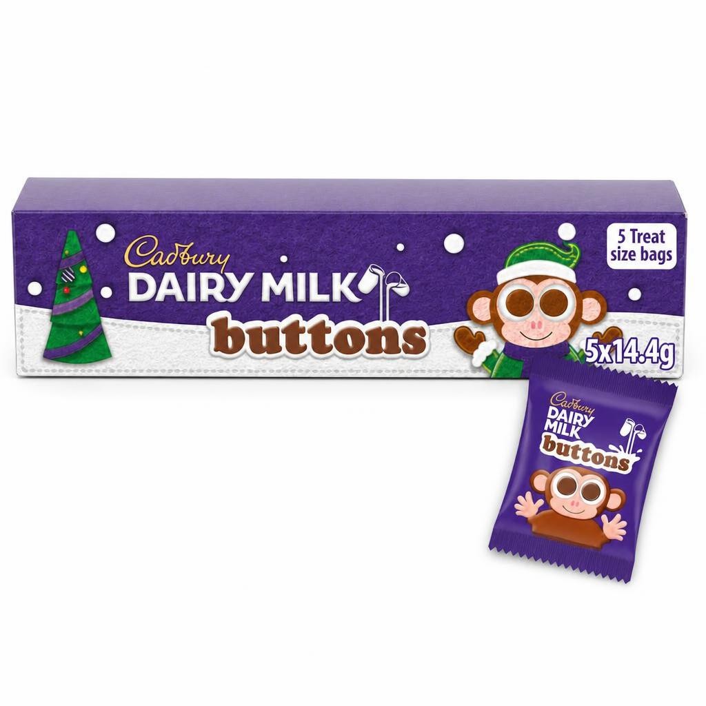 Cadbury Dairy Milk Buttons Tube 72G