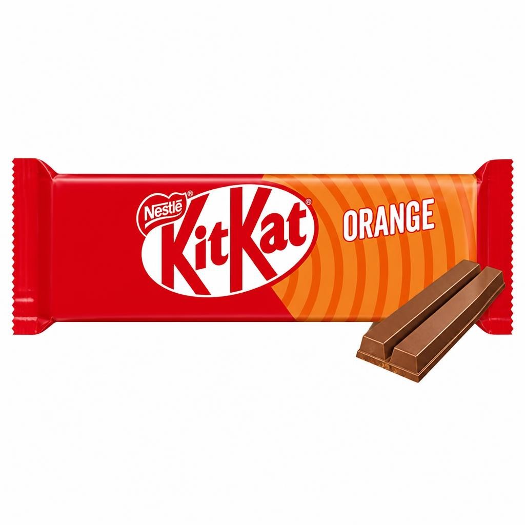 KitKat 2 Finger Orange Chocolate Biscuit Bar 8 Pack Multipack 165.6g
