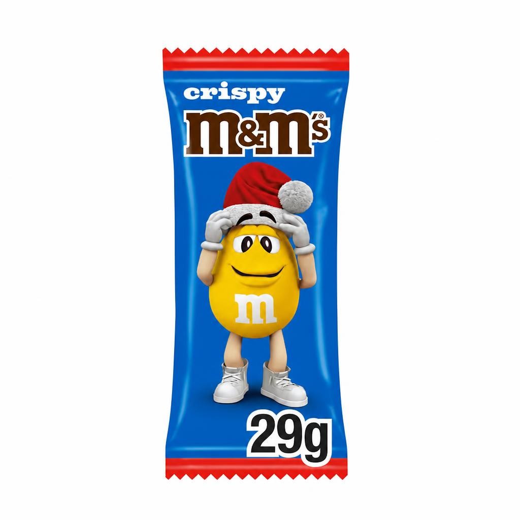 M&M's Crispy Milk Chocolate Santa 29g