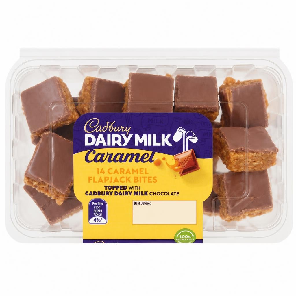 Cadbury Dairy Milk Caramel Flap Jack Bites X14