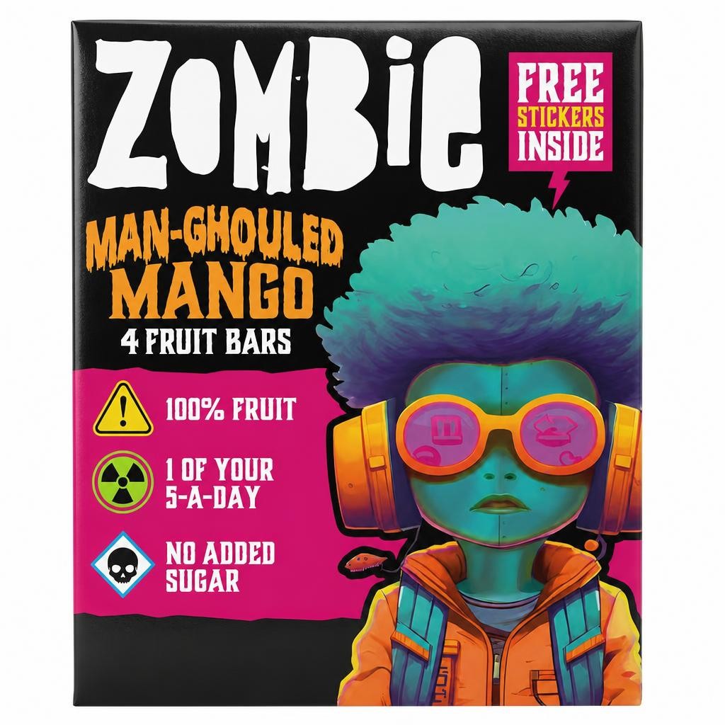 Zombie Mango Fruit Snack Bar Multipack 4x25g