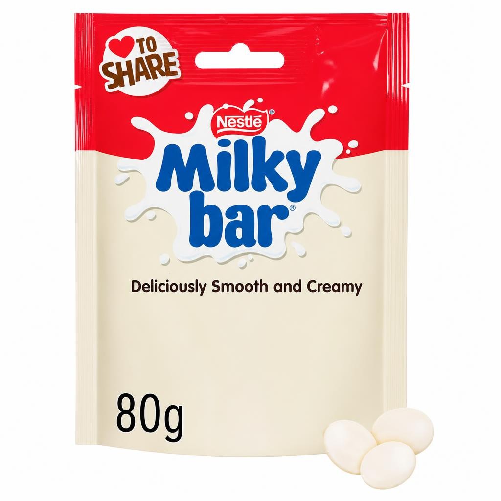 Milkybar White Chocolate Pieces 80g