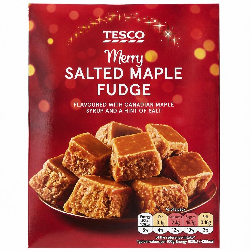 Tesco Salted Maple Fudge 150g