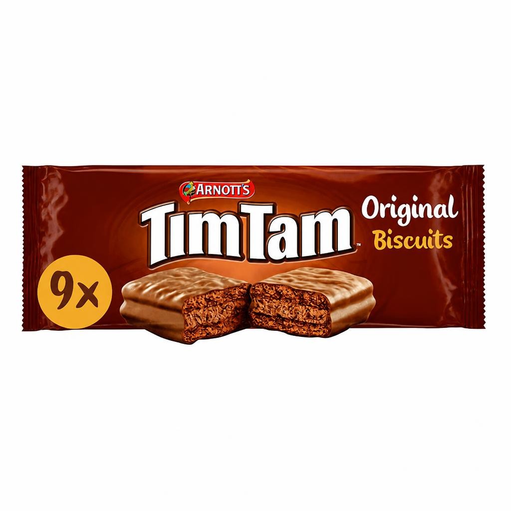 Tim Tam Original Chocolatey Biscuit Bars 9 Pieces 163g