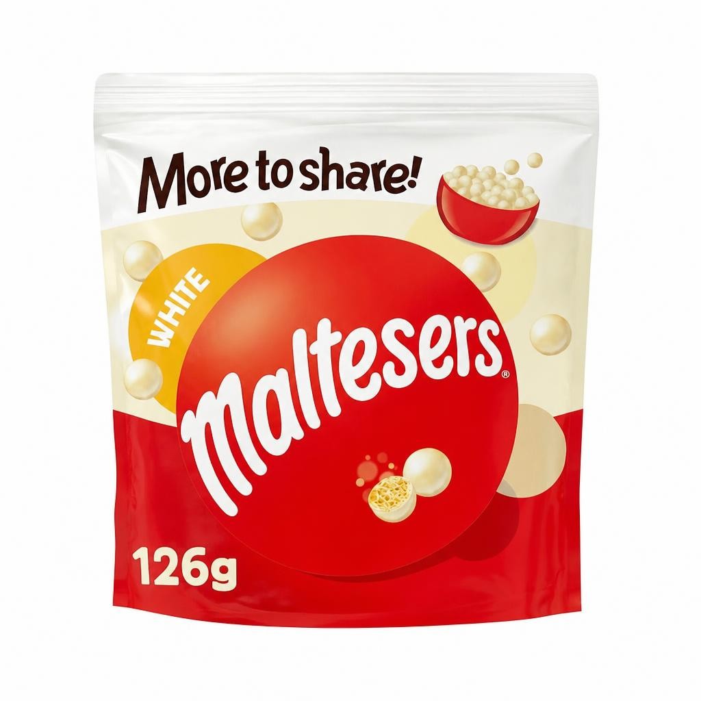 Maltesers White Chocolate Pouch Bag 126g