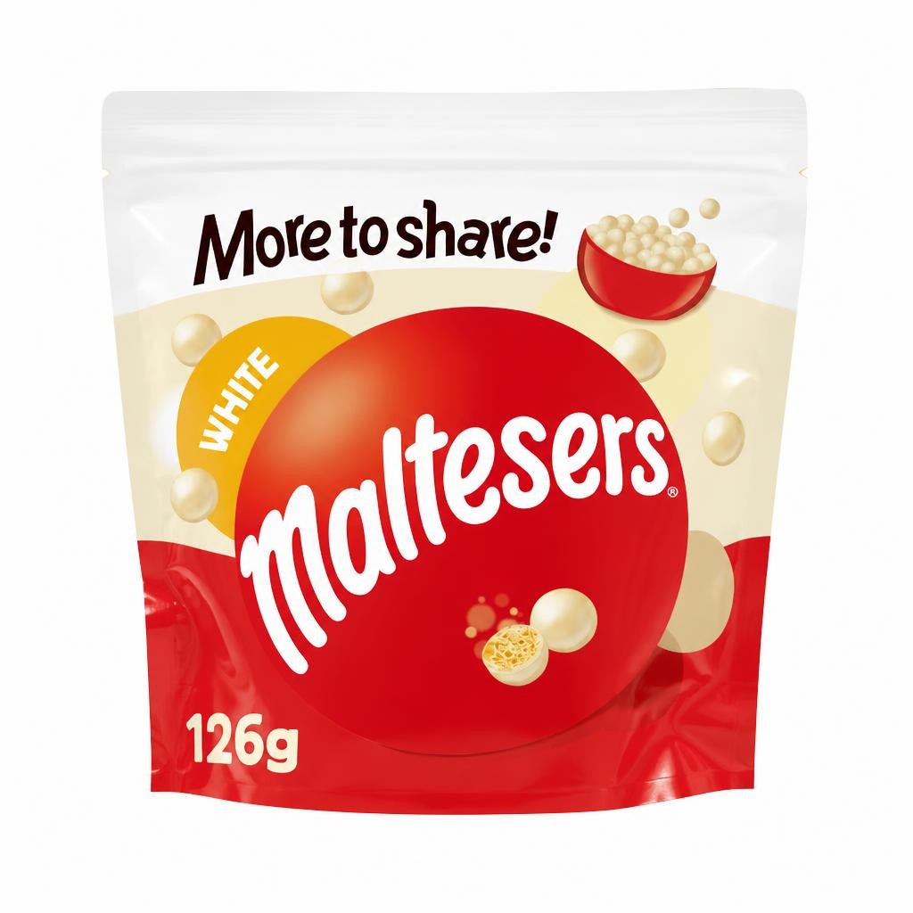 Maltesers White Chocolate Pouch Bag 126g