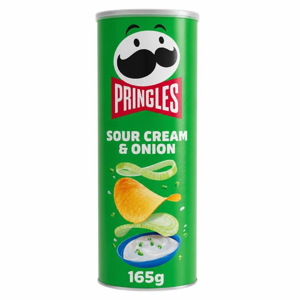 Pringles Sour Cream & Onion Sharing Crisps 165g