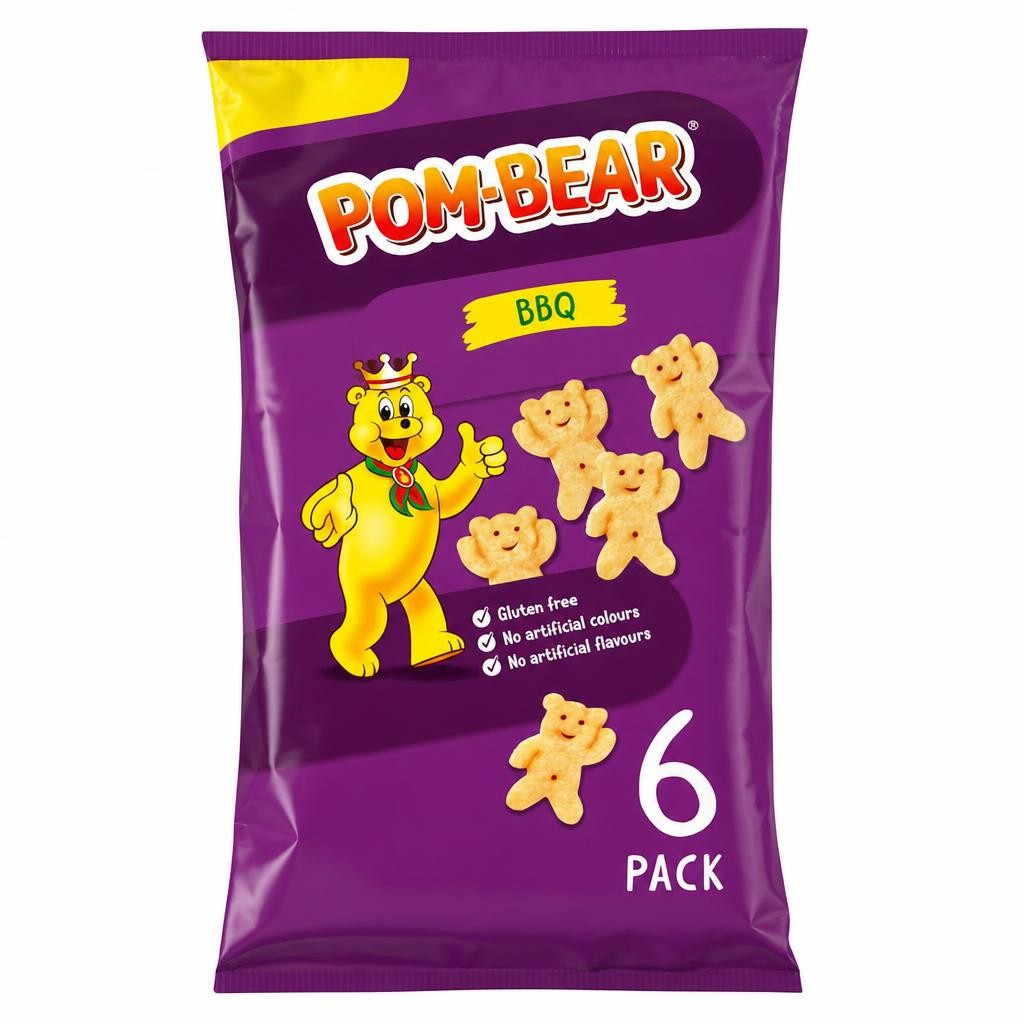 Pom-Bear BBQ Multipack Crisps 6x13g
