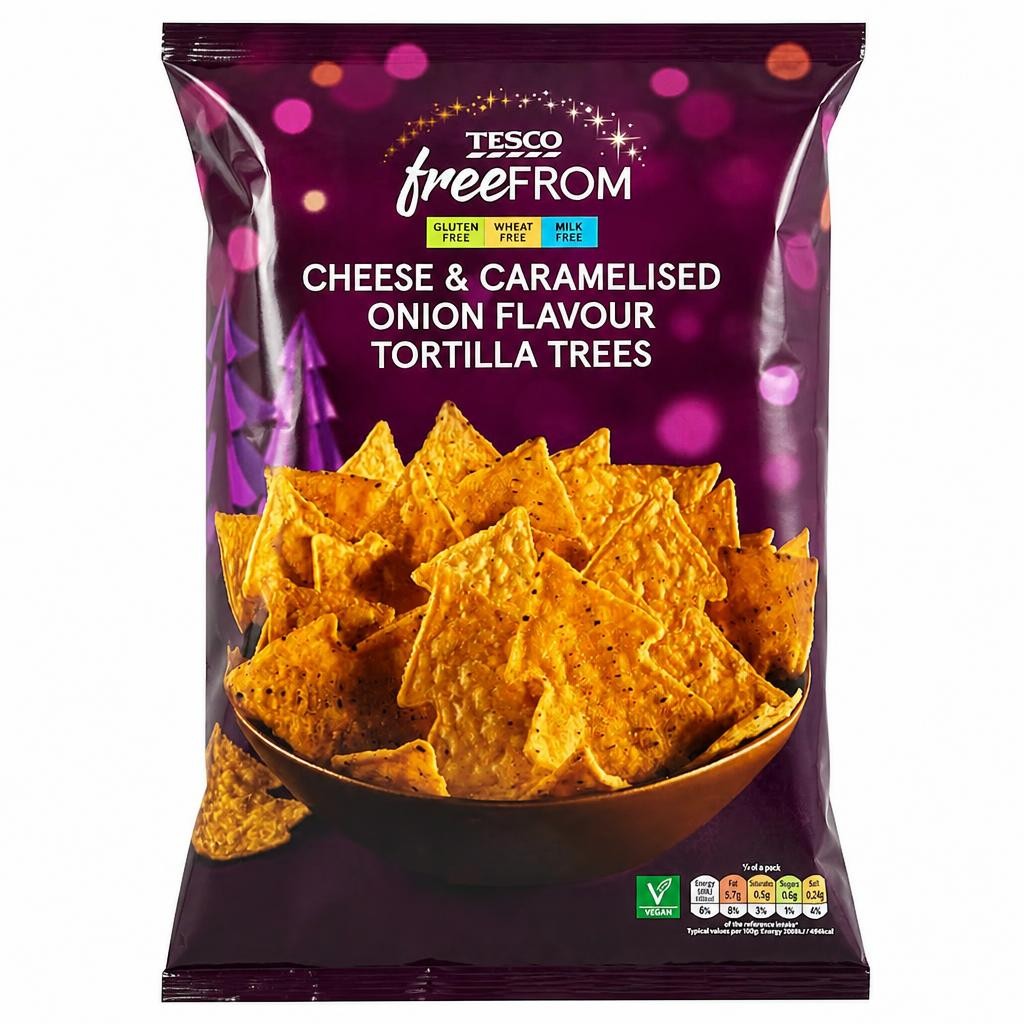 Tesco Free From Cheese & Caramelised Onion Chutney Flavoured Trees 150g