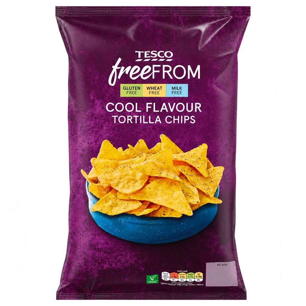 Tesco Free From Cool Flavour Tortilla Chips 200g
