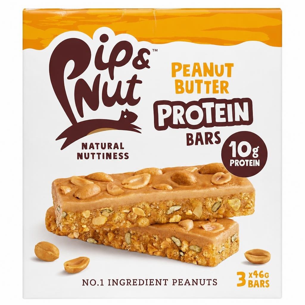 Pip & Nut Protein Peanut Butter Bar 3 x 46g