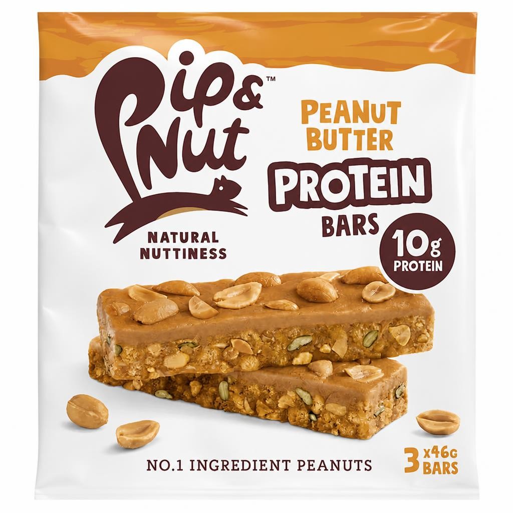 Pip & Nut Protein Peanut Butter Bar 3 x 46g