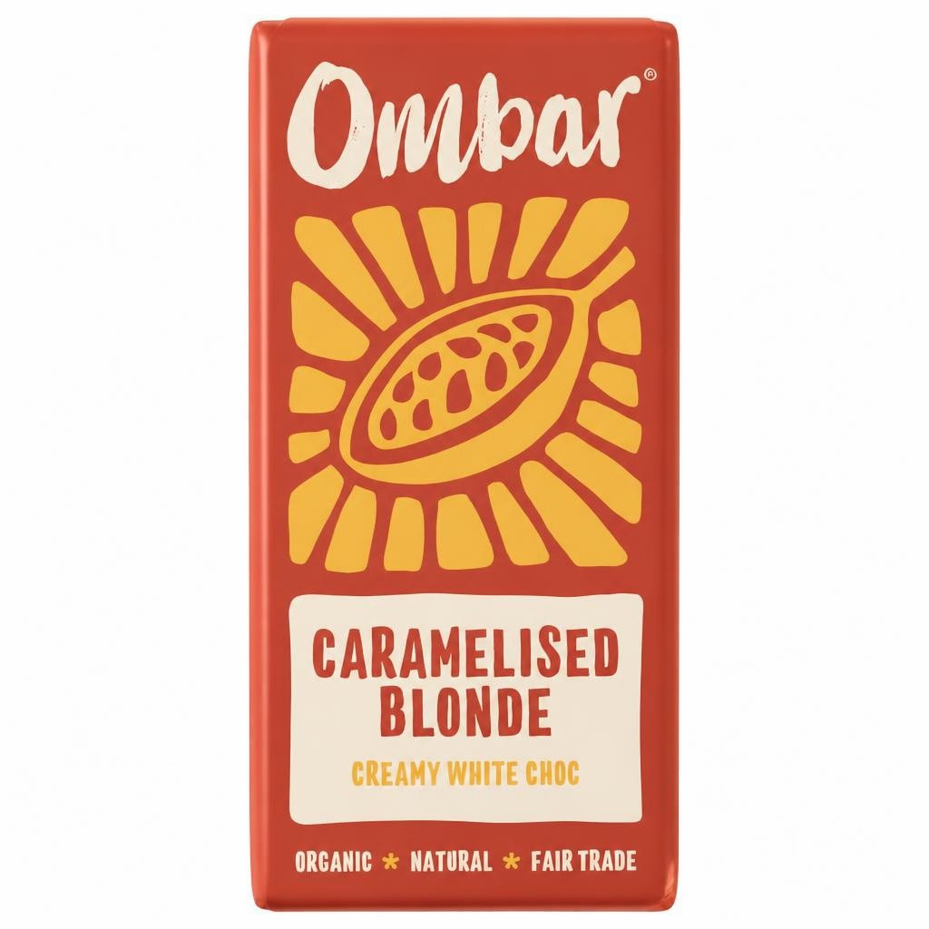 Ombar Blonde Caramelised white Choco Bar 70g