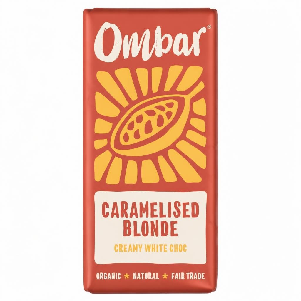 Ombar Blonde Caramelised white Choco Bar 70g