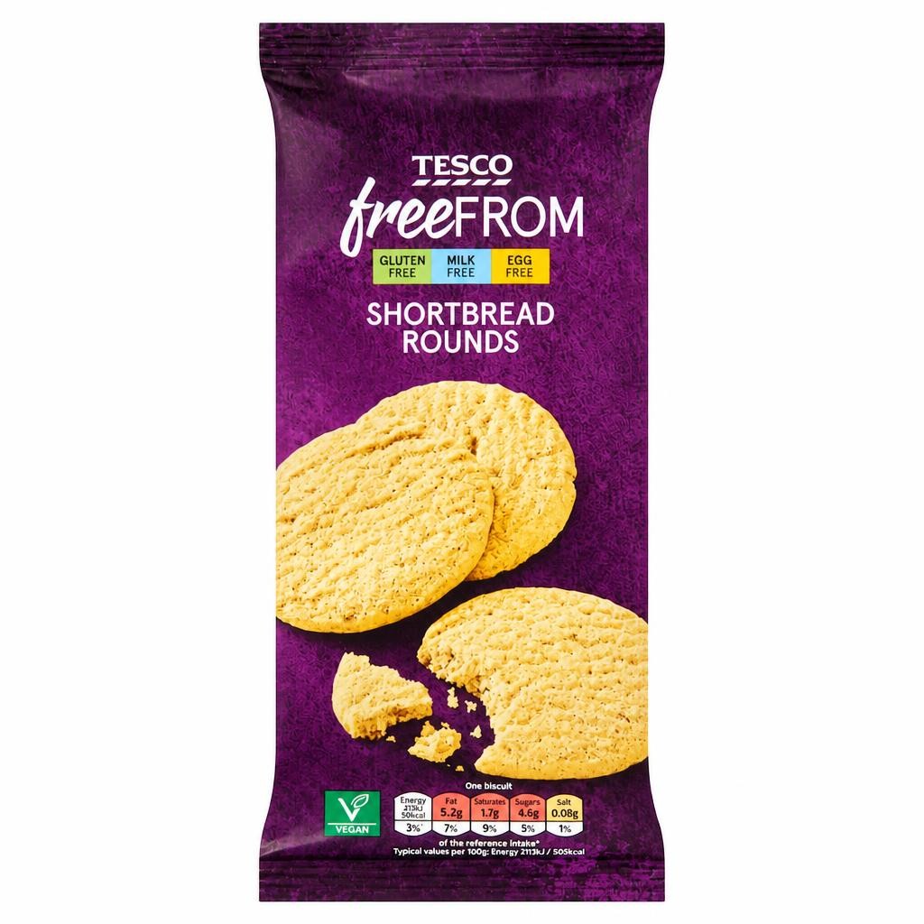 Tesco Free From Shortbread Biscuits 160g
