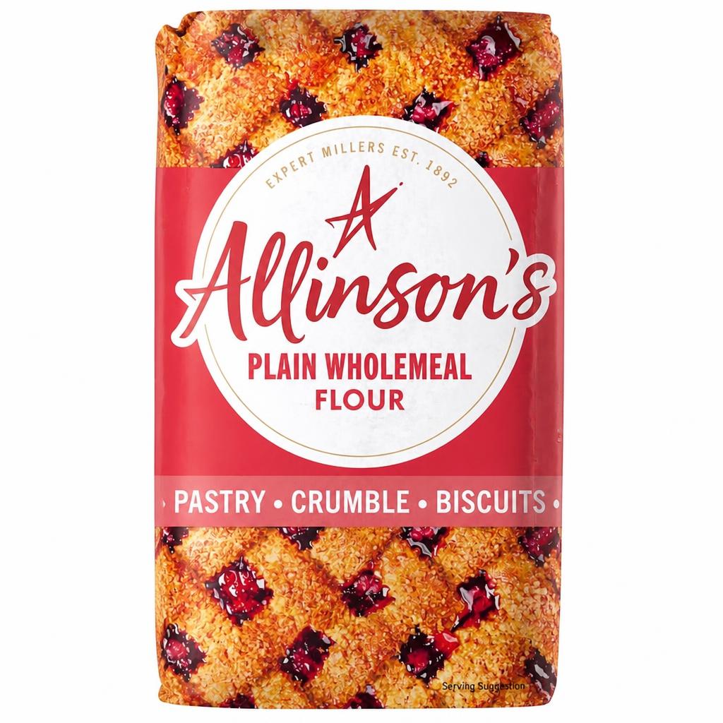 Allinson's Plain Wholemeal Baking Flour 1kg