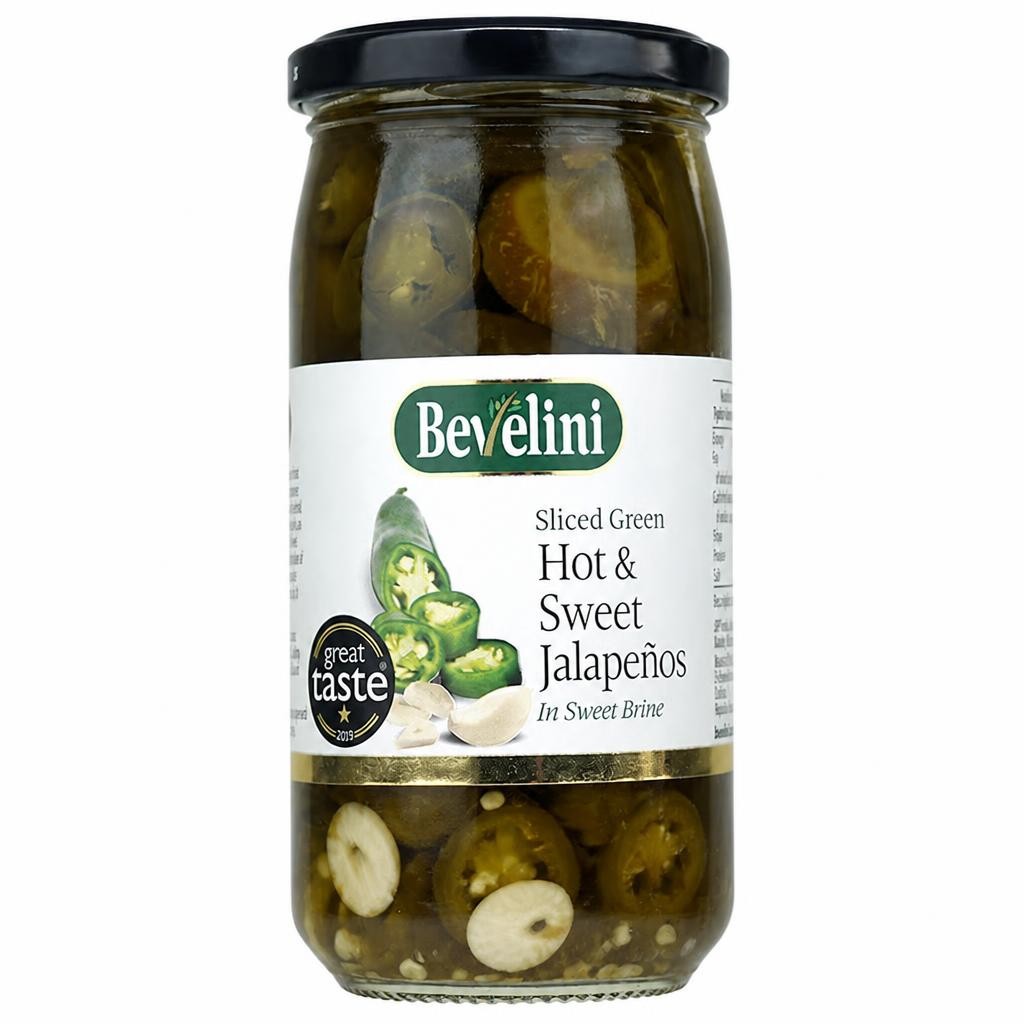 Bevelini Hot & Sweet Jalapenos 400g