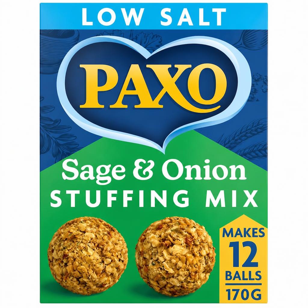 Paxo Low Salt Sage & Onion Stuffing Mix 170G