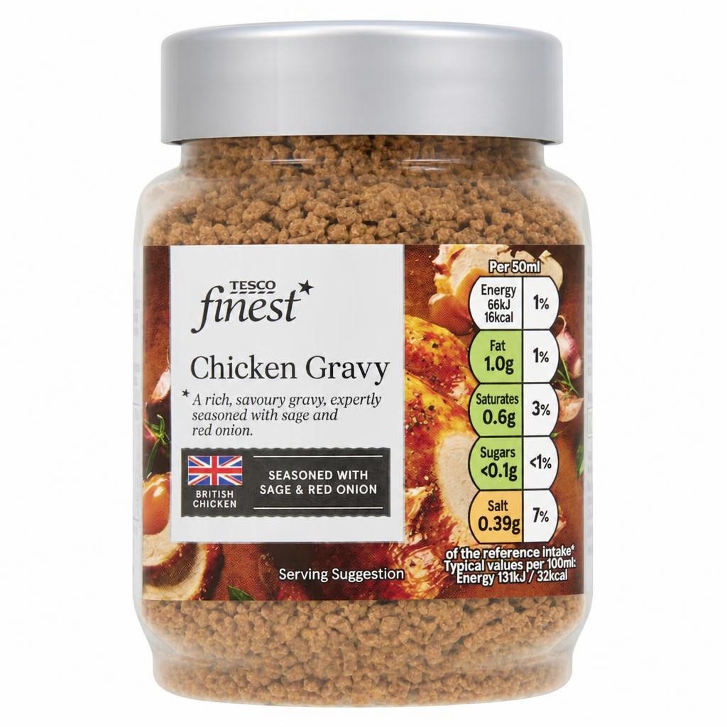 Tesco Finest British Chicken Gravy Granules - Sage & Red Onion 200g