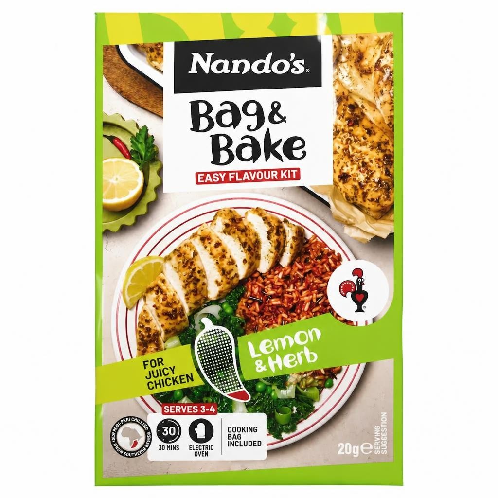 Nando's Peri Peri Bag & Bake Lemon & Herb 20G