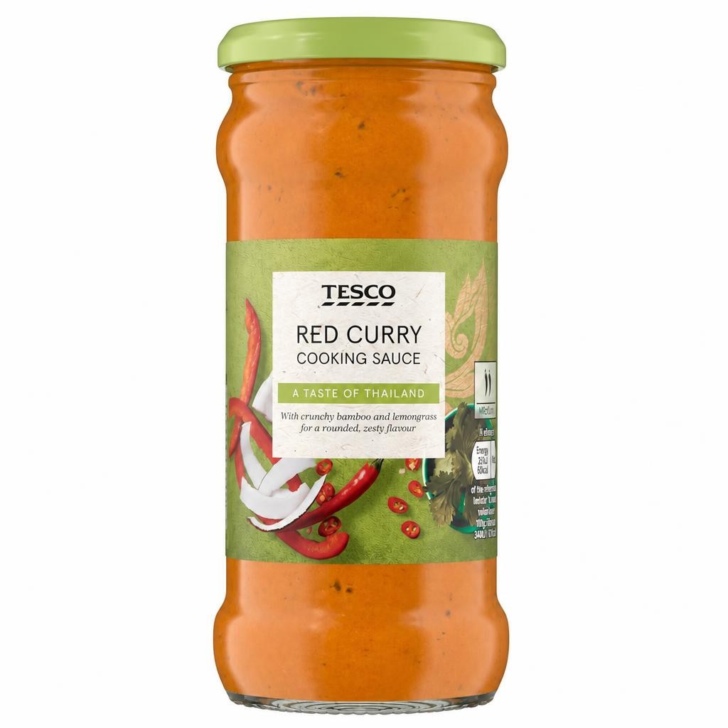 Tesco Red Thai Curry Cooking Sauce 340G