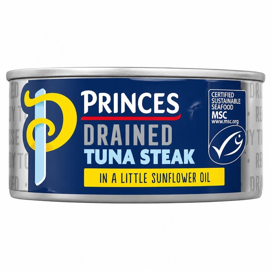Princes Drained Tuna Steak Sunflower Oil 110G