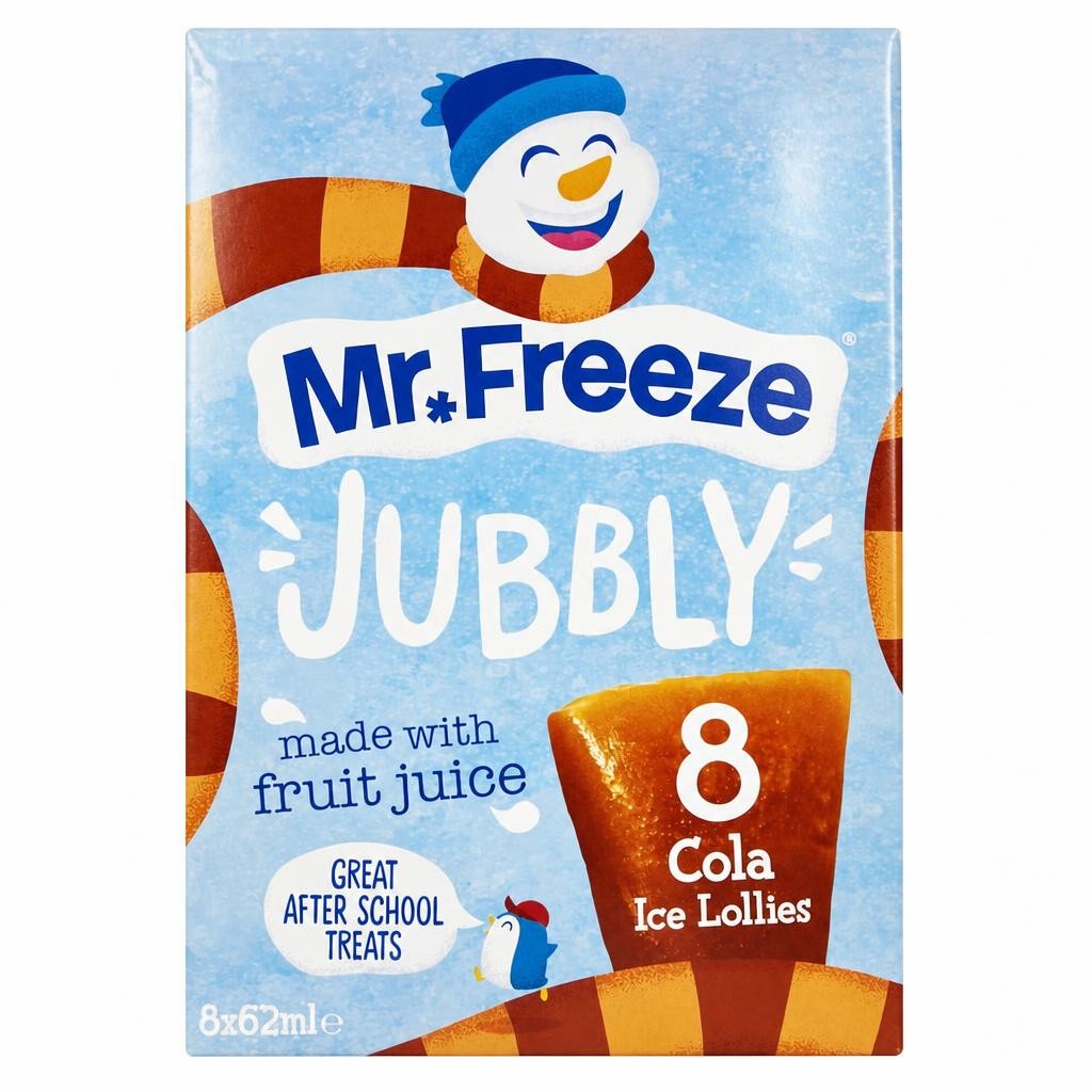 Mr Freeze Jubbly Cola Ice Lollies 8 x 62ml