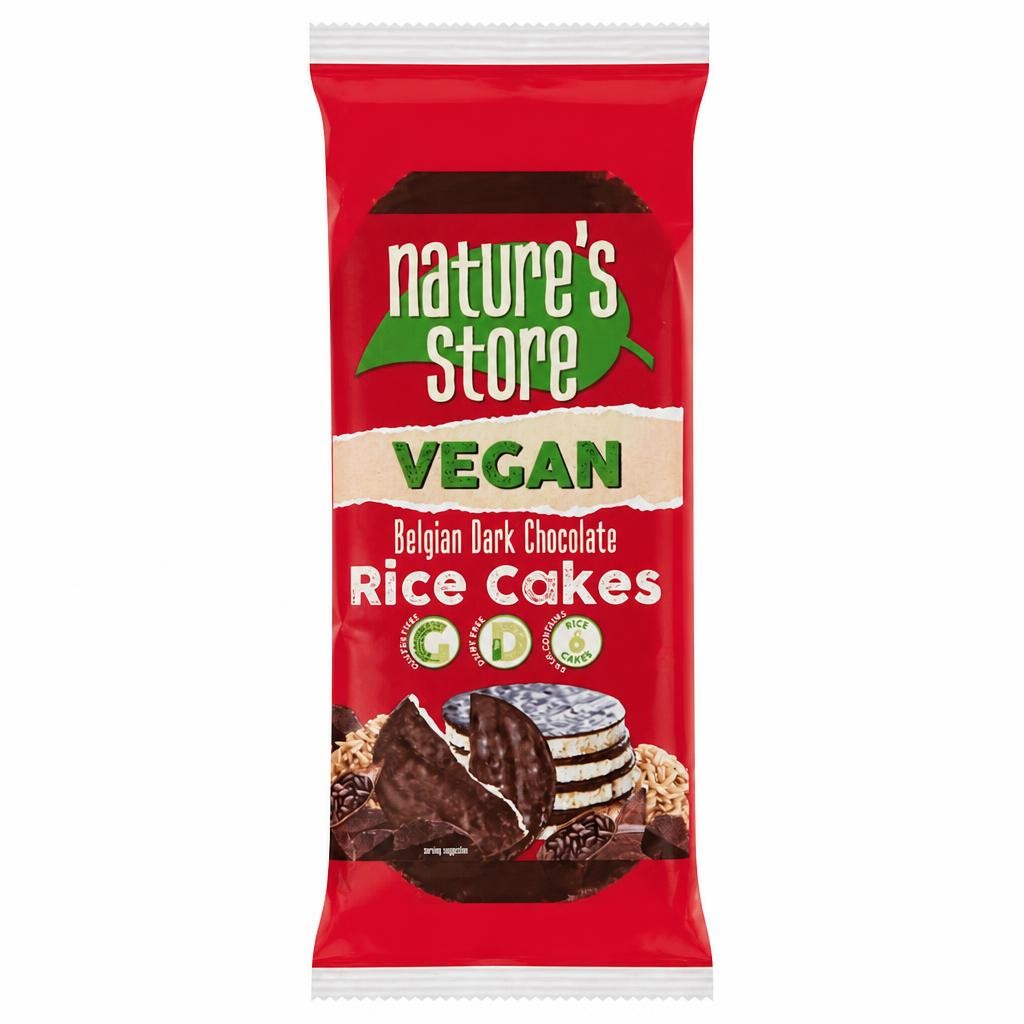 Nature's Store Gluten Free Wholegrain Dark Chocolate Rice Cakes 100g