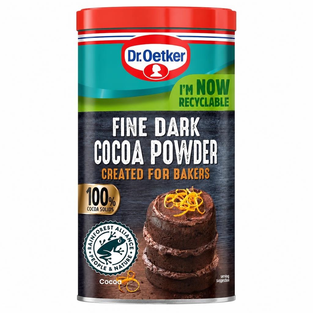 Dr Oetker Fine Dark Cocoa Powder Tub 190G