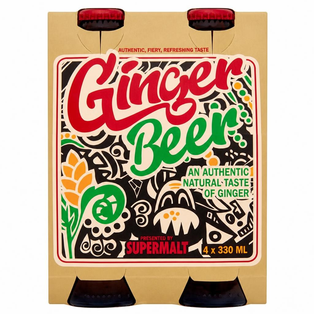 Supermalt Ginger Beer 4X330ml