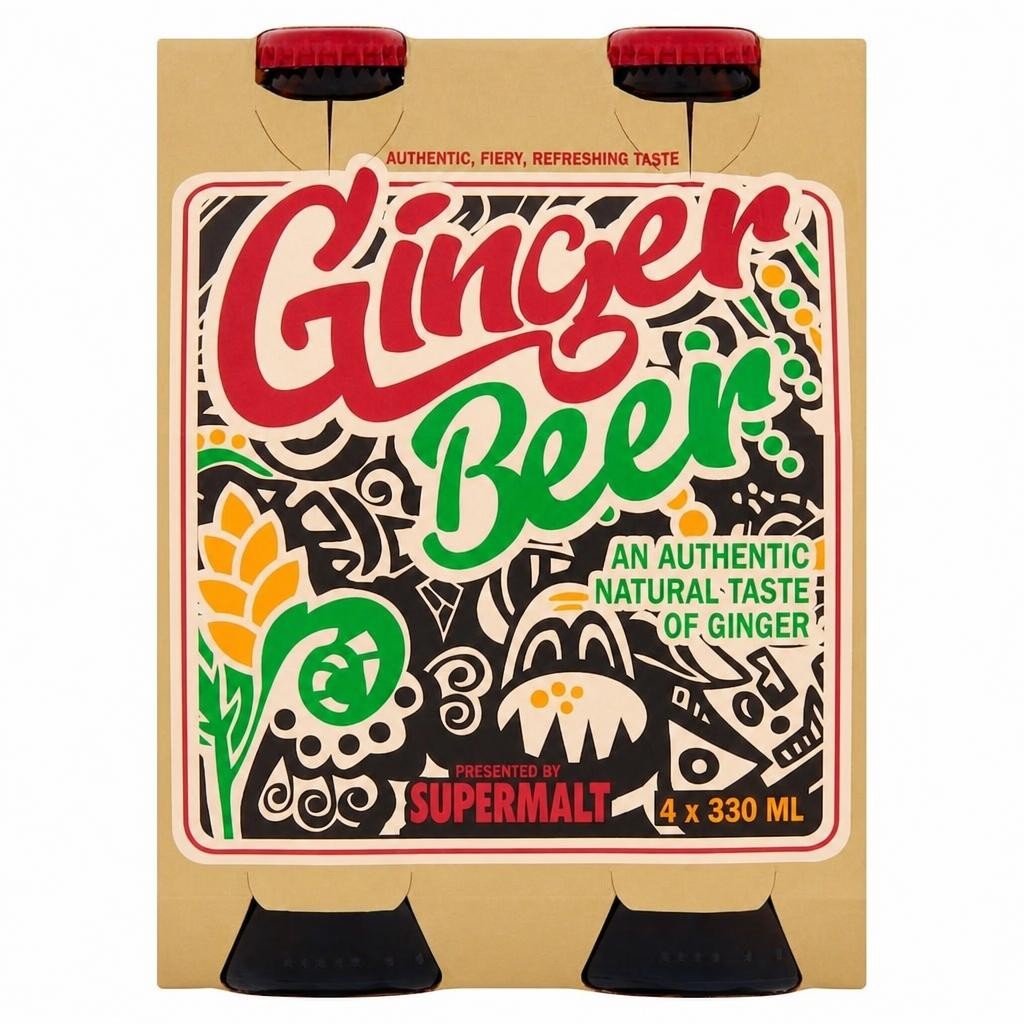 Supermalt Ginger Beer 4X330ml