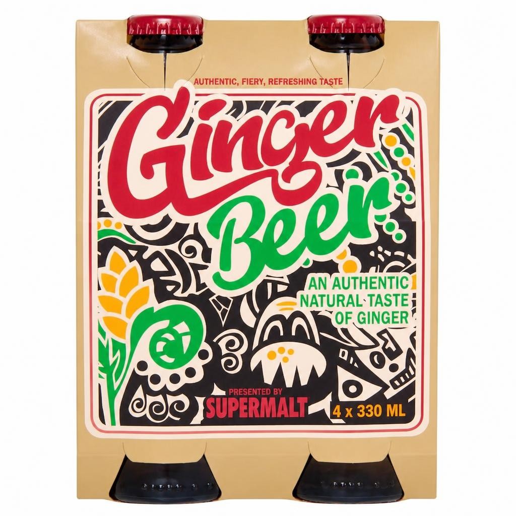Supermalt Ginger Beer 4X330ml