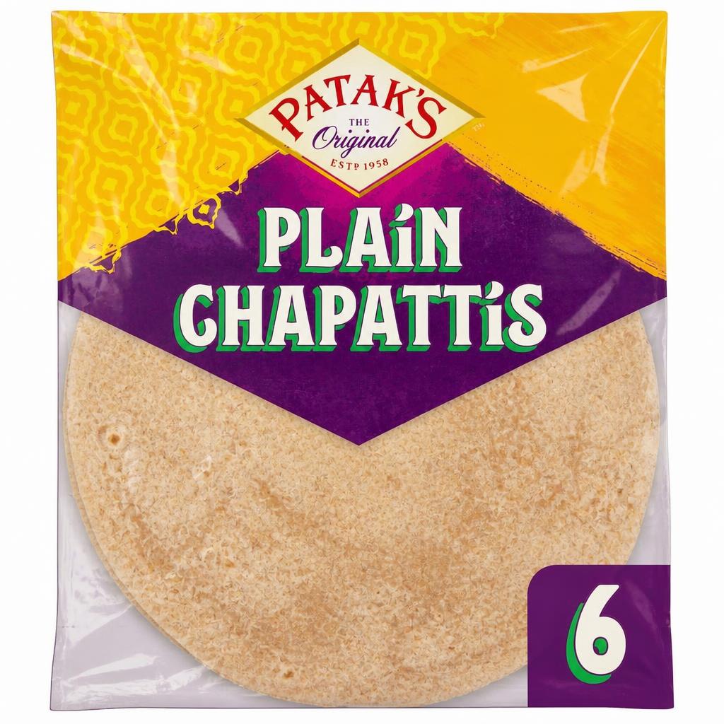 Pataks Plain Chapattis 6 Pack