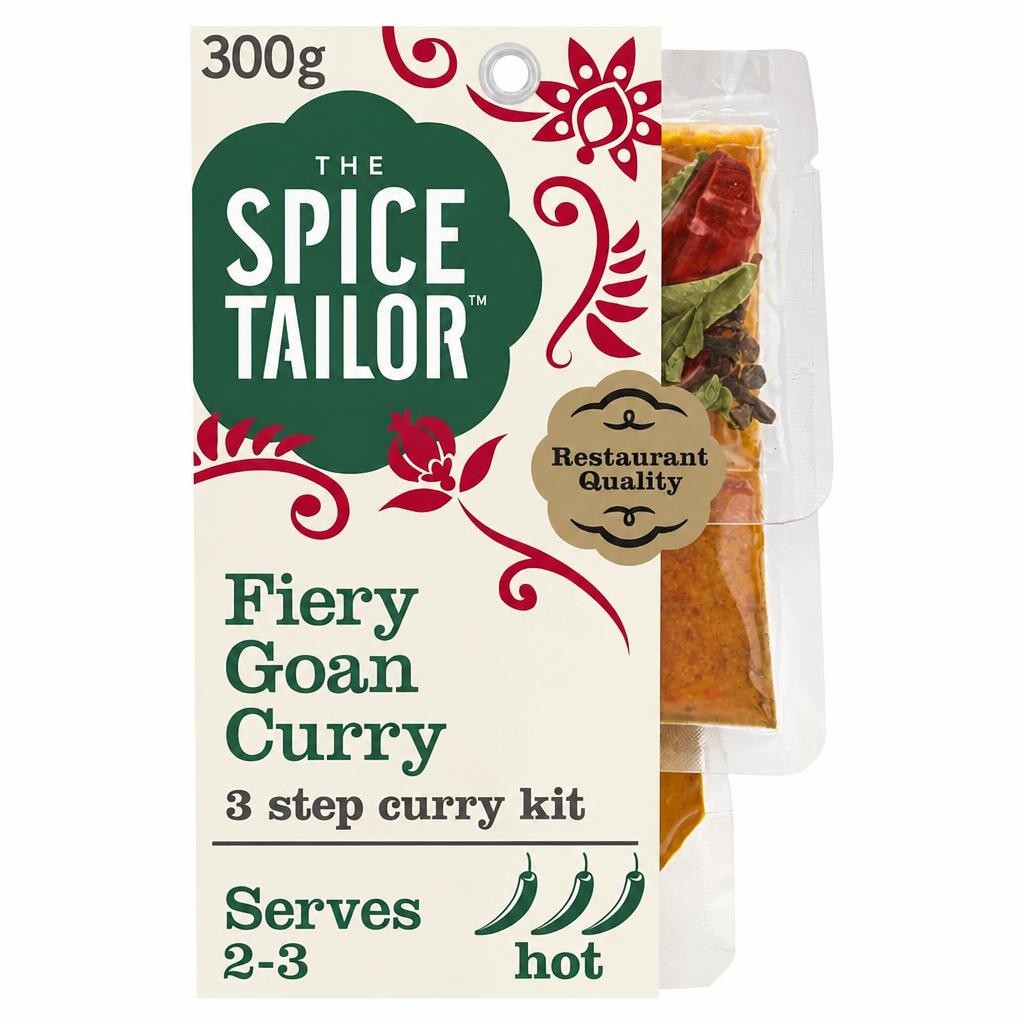 The Spice Tailor Fiery Goan Hot Indian Curry Sauce Kit 300g