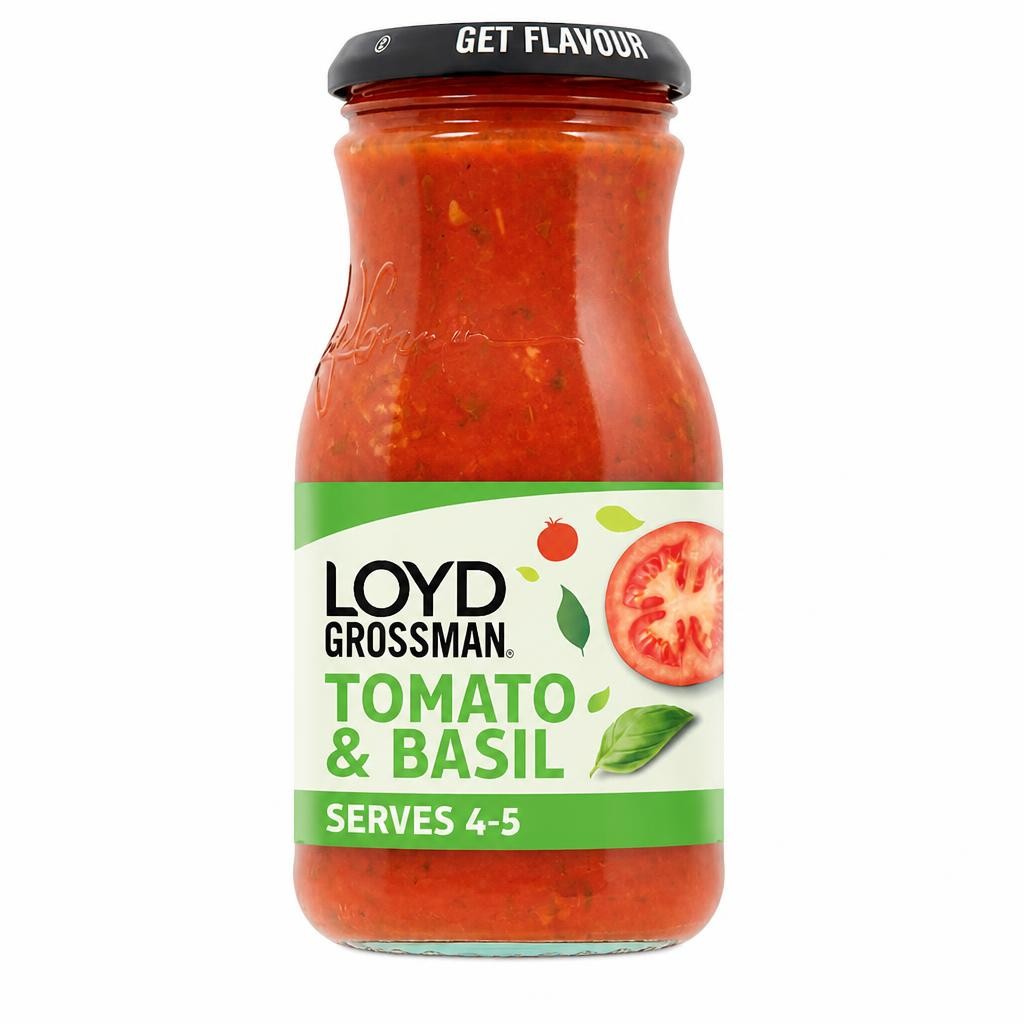 Loyd Grossman Tomato & Basil Pasta Sauce 660G