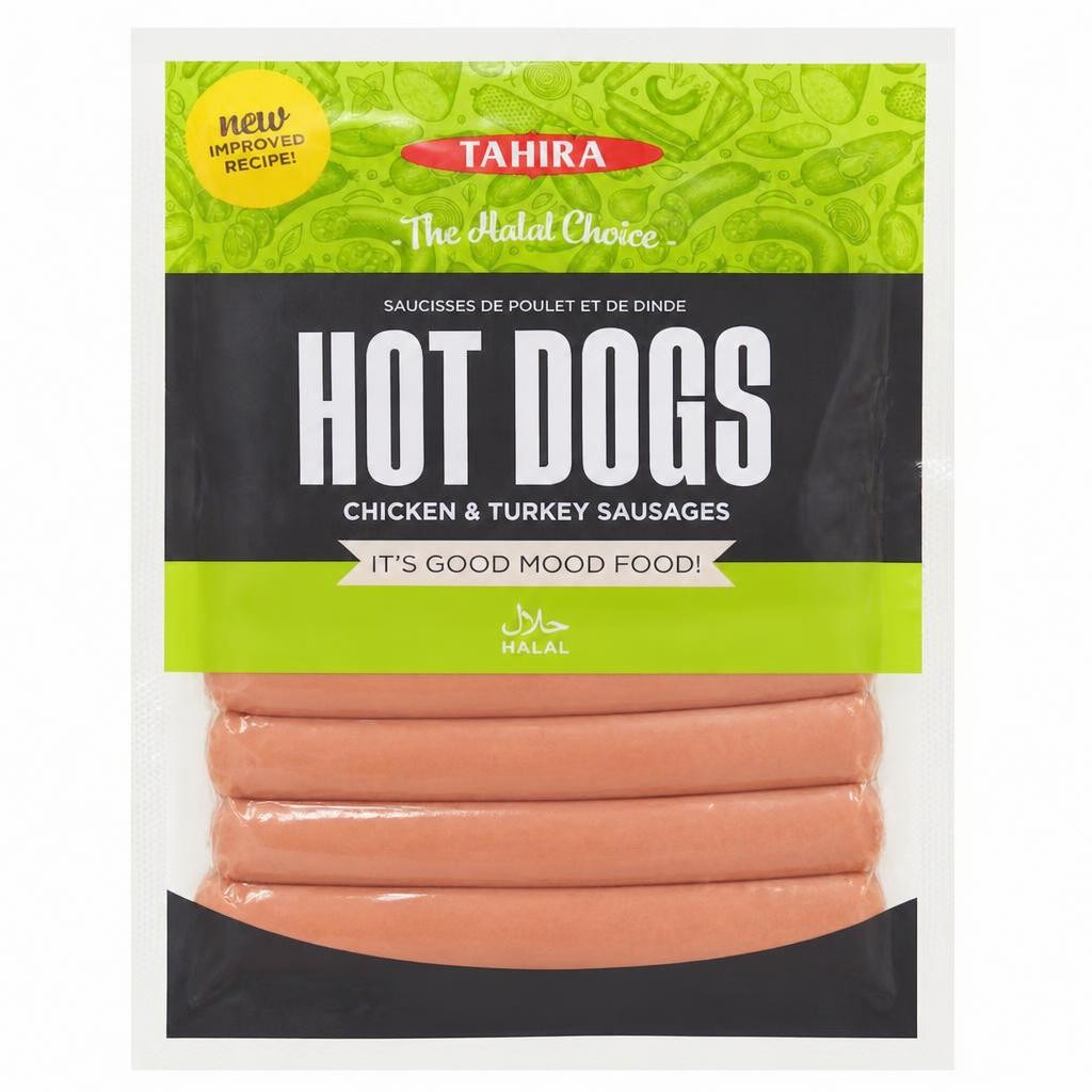 Tahira Chicken Smoked Sausages Hot Dogs 500G