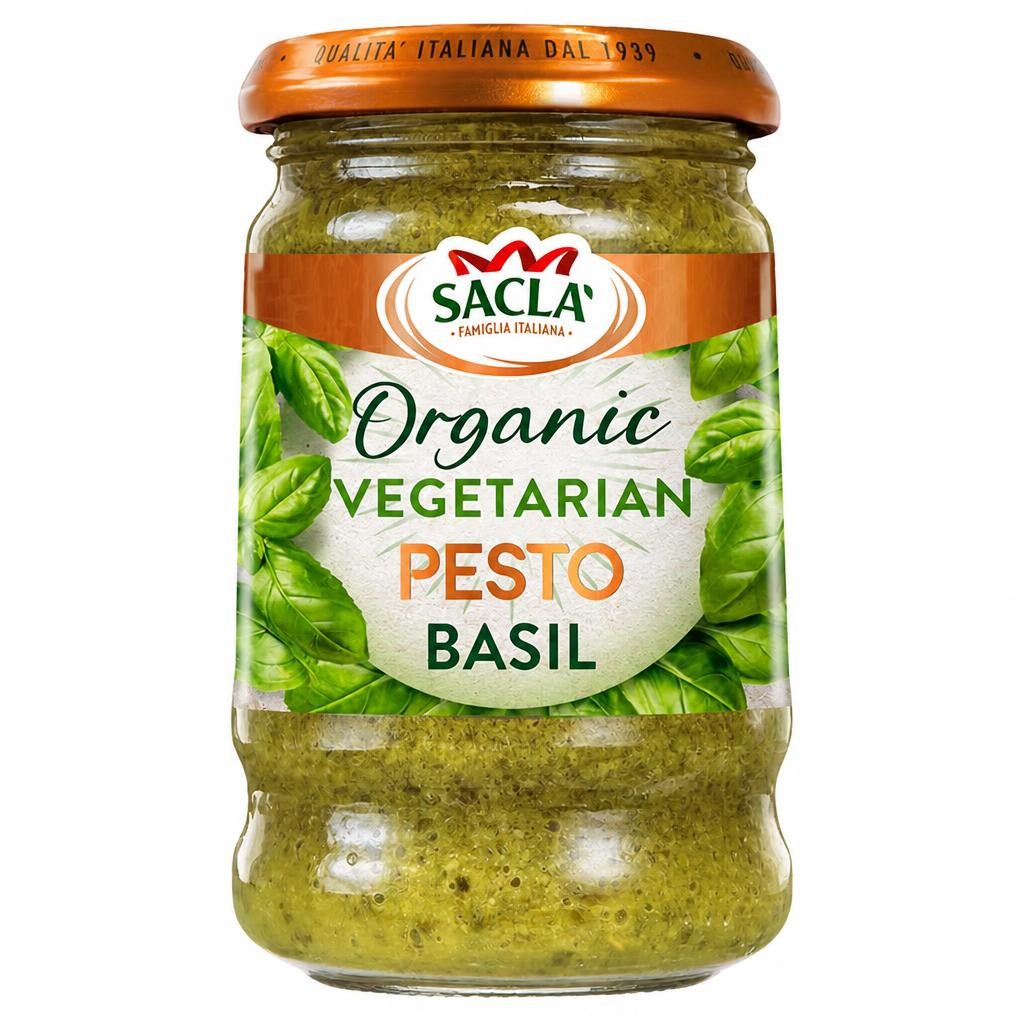 Sacla Organic Basil Pesto 190G