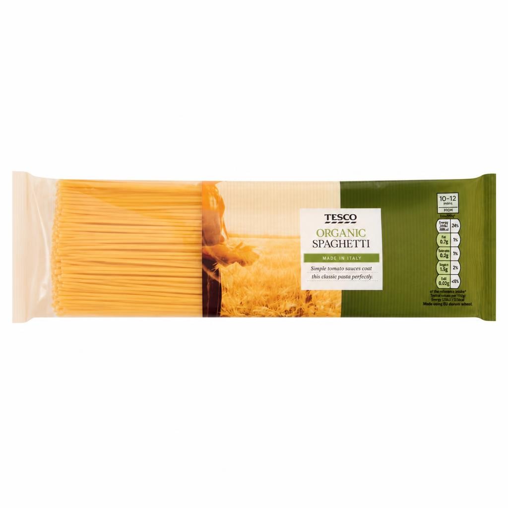 Tesco Organic Spaghetti Pasta 500G