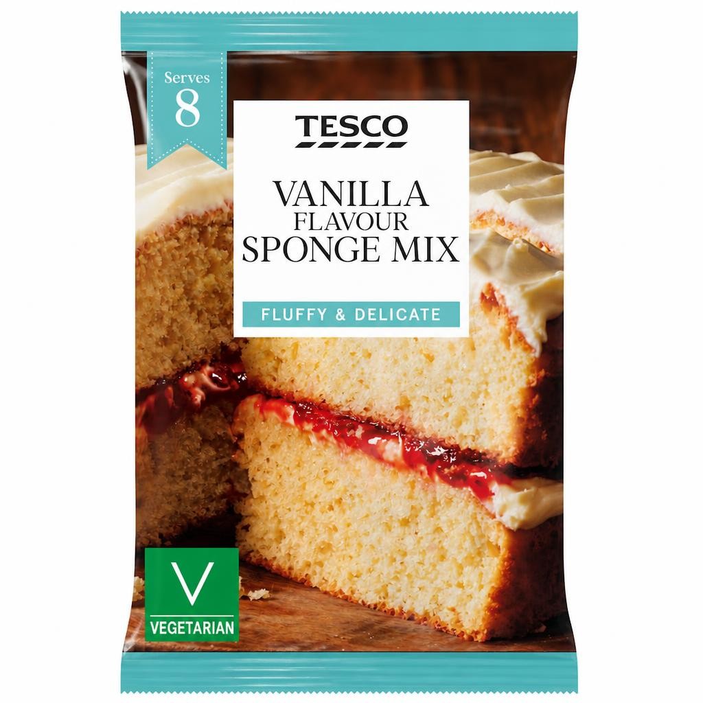 Tesco Vanilla Sponge Mix 400G