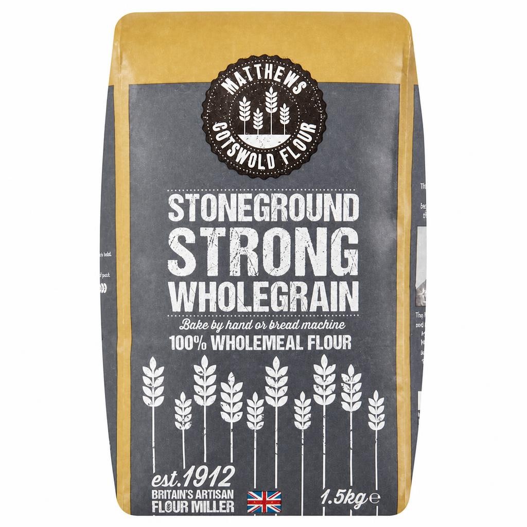 Matthews Flour Stoneground Strong Wholegrain 1.5Kg