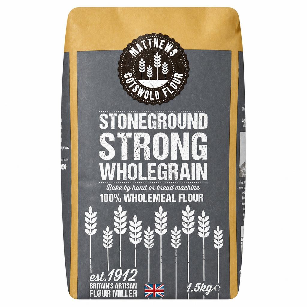 Matthews Flour Stoneground Strong Wholegrain 1.5Kg